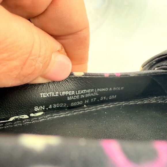 Tory Burch Rosalind Ballet Flats Women's Size 5 Black Floral Satin Bow Pointed - Picture 14 of 16